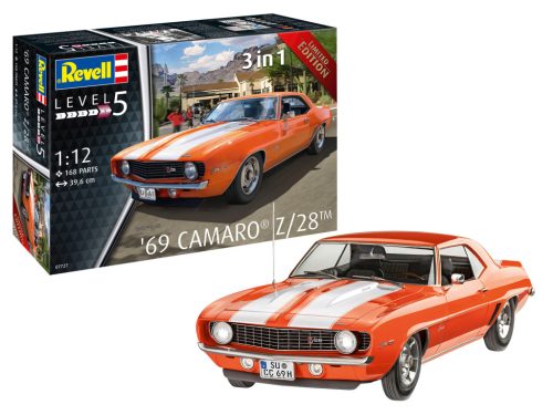 Revell 7727 69 Camaro SS 1/12 (07727) autó makett