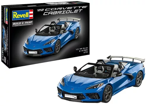 Revell 7750 '22 Corvette Cabriolet 1/24 (07750) autó makett