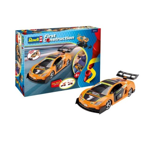 Revell 911 Hátrahúzós versenyautó, narancssárga (00911) gyerekjáték (4+)