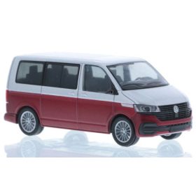   Rietze 11672 Volkswagen Transporter T6.1, rövid, ezüst/piros (250830) (H0)