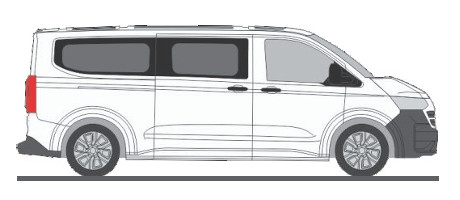 Rietze 11719 Volkswagen Transporter LR T7, busz, fehér (H0)