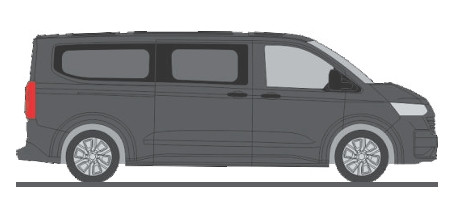 Rietze 11720 Volkswagen Transporter LR T7, busz, szürke (H0)
