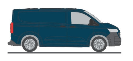 Rietze 11724 Volkswagen e-Transporter KR T7, dobozos, kék (H0)