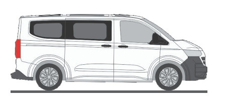 Rietze 11725 Volkswagen e-Transporter KR T7, busz, fehér (H0)