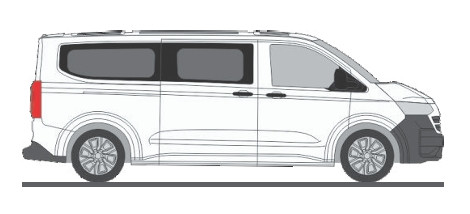 Rietze 11731 Volkswagen e-Transporter LR T7, busz, fehér (H0)