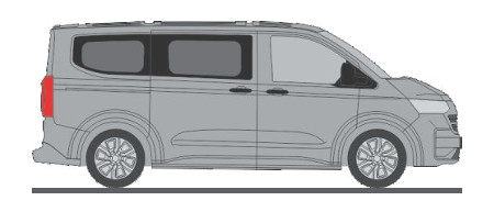 Rietze 11735 Volkswagen T7 Caravelle, metál színben - világosszürke (H0)