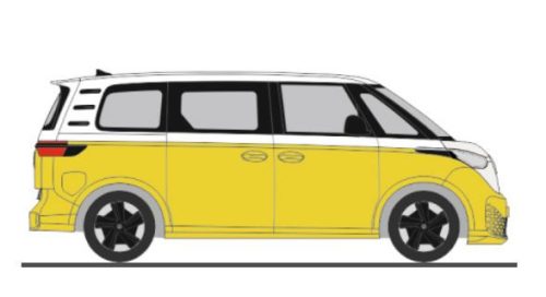 Rietze 21918 Volkswagen ID. Buzz People, metál színben - candy white/lemon yellow (H0)