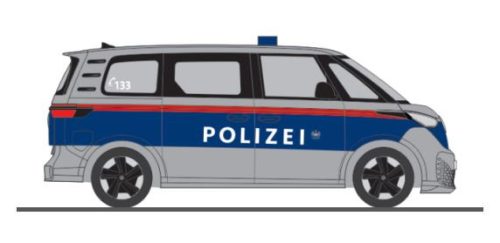 Rietze 51401 Volkswagen ID. Buzz People, Polizei (H0)