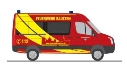 Rietze 53127 Volkswagen Crafter 2011, Feuerwehr Bautzen (H0)