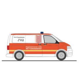   Rietze 53465 Volkswagen Transporter T5 Bus 2010, Retttungsdienst Brandenburg (H0)