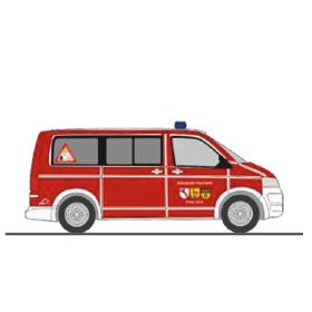   Rietze 53469 Volkswagen Transporter T5 Bus 2010, Stützpunktfeuerwehr Frick (H0)