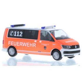   Rietze 53725 Volkswagen Transporter T6 LR, Feuerwehr Stockstadt (250873) (H0)
