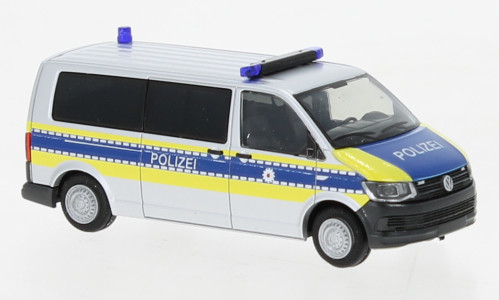Rietze 53737 Volkswagen Transporter T6 Bus, Polizei Thüringen (261015) (H0)