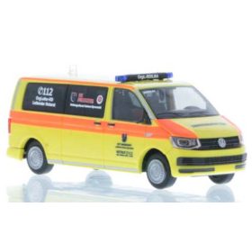   Rietze 53752 Volkswagen Transporter T6 Bus, Rettungsdienst Dahme-Spreewald (252656) (H0)