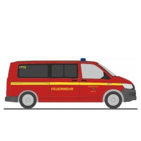   Rietze 53758 Volkswagen Transporter T6 Bus, Feuerwehr Lübeck (H0)