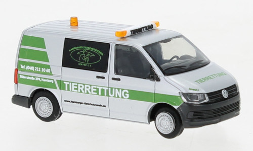 Rietze 53785 Volkswagen Transporter T6, Tierrettung Hamburg (259764) (H0)