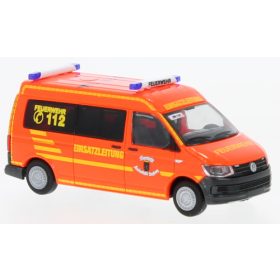   Rietze 53816 Volkswagen Transporter T6 Bus, Feuerwehr Siegburg (258340) (H0)
