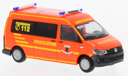 Rietze 53816 Volkswagen Transporter T6 Bus, Feuerwehr Siegburg (258340) (H0)