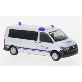   Rietze 53817 Volkswagen Transporter T6 Bus, THW Mannheim (261016) (H0)