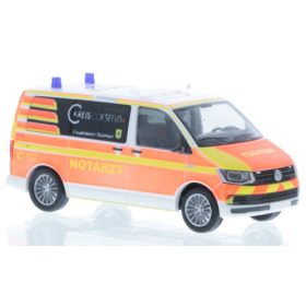   Rietze 53833 Volkswagen Transporter T6 Bus, Notarzt Feuerwehr Dülmen (253911) (H0)
