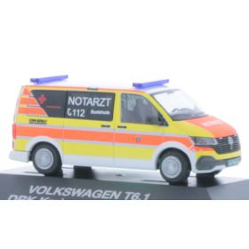  Rietze 53841 Volkswagen Transporter T6.1 Bus, DRK Buxtehude (256094) (H0)