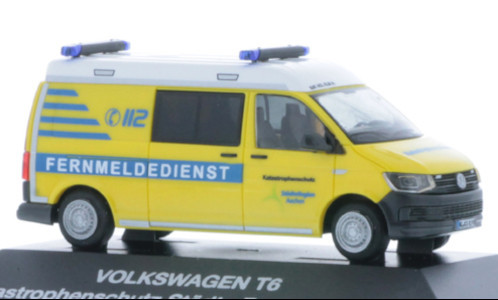 Rietze 53842 Volkswagen Transporter T6, Katastrophenschutz Städte Region Aachen (255077) (H0)