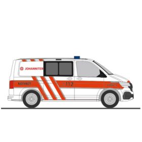   Rietze 53848 Volkswagen Transporter T6.1, Johanniter Stuttgart (H0)