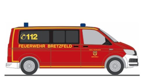 Rietze 53850 Volkswagen Transporter T6 Bus, FW Bretzfeld (H0)