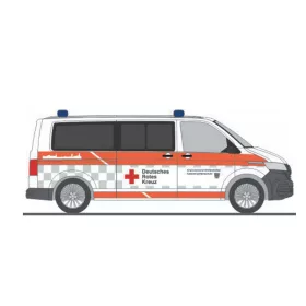   Rietze 53919 Volkswagen Transporter T6.1, DRK Wolfenbüttel (H0)