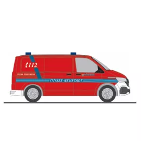   Rietze 53929 Volkswagen Transporter T6.1, Feuerwehr Titisee (H0)