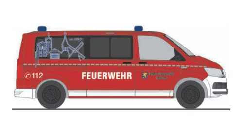 Rietze 53934 Volkswagen Transporter T6, FW Grifhorn (H0)