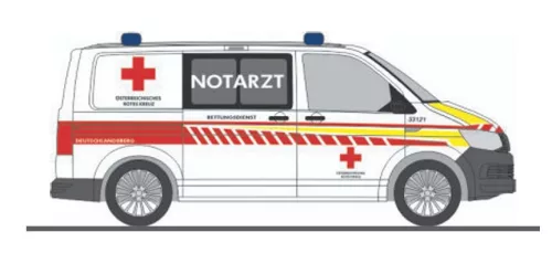 Rietze 53940 Volkswagen Transporter T6, Notarzt ÖRK (H0)