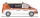 Rietze 53956 Volkswagen Transporter T6, Malteser Papenburg (H0)
