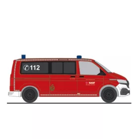   Rietze 53970 Volkswagen Transporter T6.1, BASF Werksfeuerwehr Münster (H0)