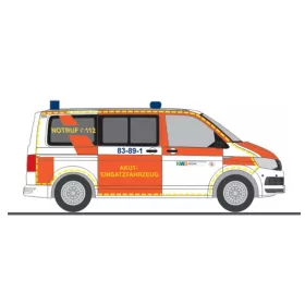   Rietze 53971 Volkswagen Transporter T6, Akut-Einsatzfahrzeug Goslar (H0)