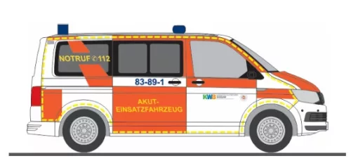Rietze 53971 Volkswagen Transporter T6, Akut-Einsatzfahrzeug Goslar (H0)