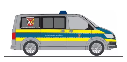 Rietze 53972 Volkswagen Transporter T6, Notfallmanagement Bahn - Kreisbahn Diepholz (H0)