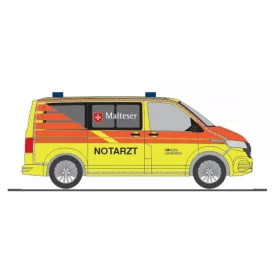  Rietze 53973 Volkswagen Transporter T6.1, NEF Malteser Burgen Landkreis (H0)