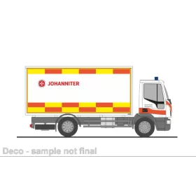   Rietze 60966 Iveco Eurocargo, dobozos, Die Johanniter - Wasserburg (264919) (H0)