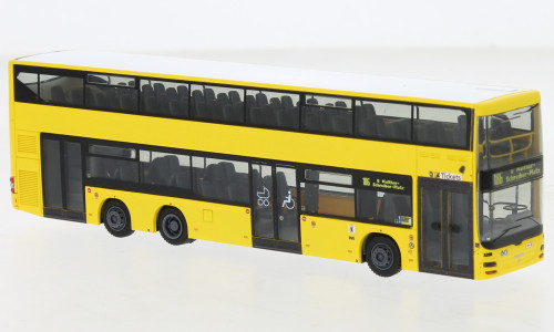 Rietze 67798 MAN Lion's City DL07 emeletes városi autóbusz, BVG (259780) (H0)