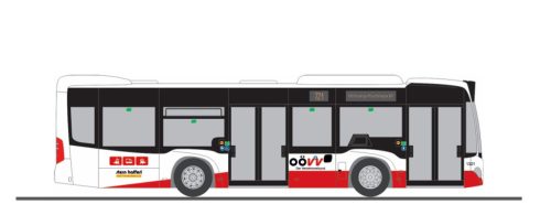 Rietze 67953 Mercedes-Benz Citaro K 12 városi autóbusz, Stern & Hafferl (H0)