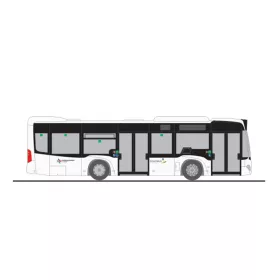   Rietze 67955 Mercedes-Benz Citaro K 12 városi autóbusz, Salzburg Verkehr (H0)