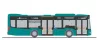 Rietze 67970 Mercedes-Benz Citaro K 12 városi autóbusz, traffiQ Frankfurt (H0)