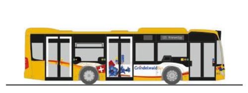 Rietze 67973 Mercedes-Benz Citaro K 15 városi autóbusz, Grindelwald (H0)