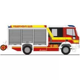   Rietze 68153 Iveco Magirus HLF Team Cab tűzoltóautó, Feuerwehr Ulm (252666) (H0)