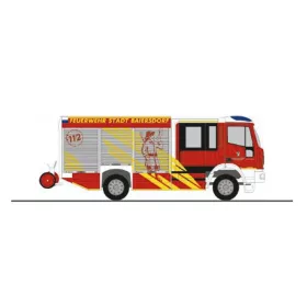   Rietze 68167 Iveco Magirus HLF Team Cab tűzoltóautó, FW Baiersdorf (H0)