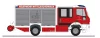 Rietze 68169 Magirus HLF Team Cab tűzoltóautó, FW Mitteleschenbach (Ansbach) (H0)