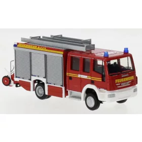   Rietze 68316 Iveco Magirus Alufire LF 20 tűzoltóautó, Feuerwehr Pfaffenhofen a.d.Ilm (259774) (H0)