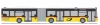 Rietze 68837 Mercedes-Benz Citaro G 2011 városi csuklós autóbusz, Die Post (H0)