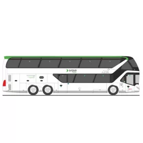   Rietze 69056 Neoplan Skyliner 2011 autóbusz, VOR - Frank Reisen (H0)